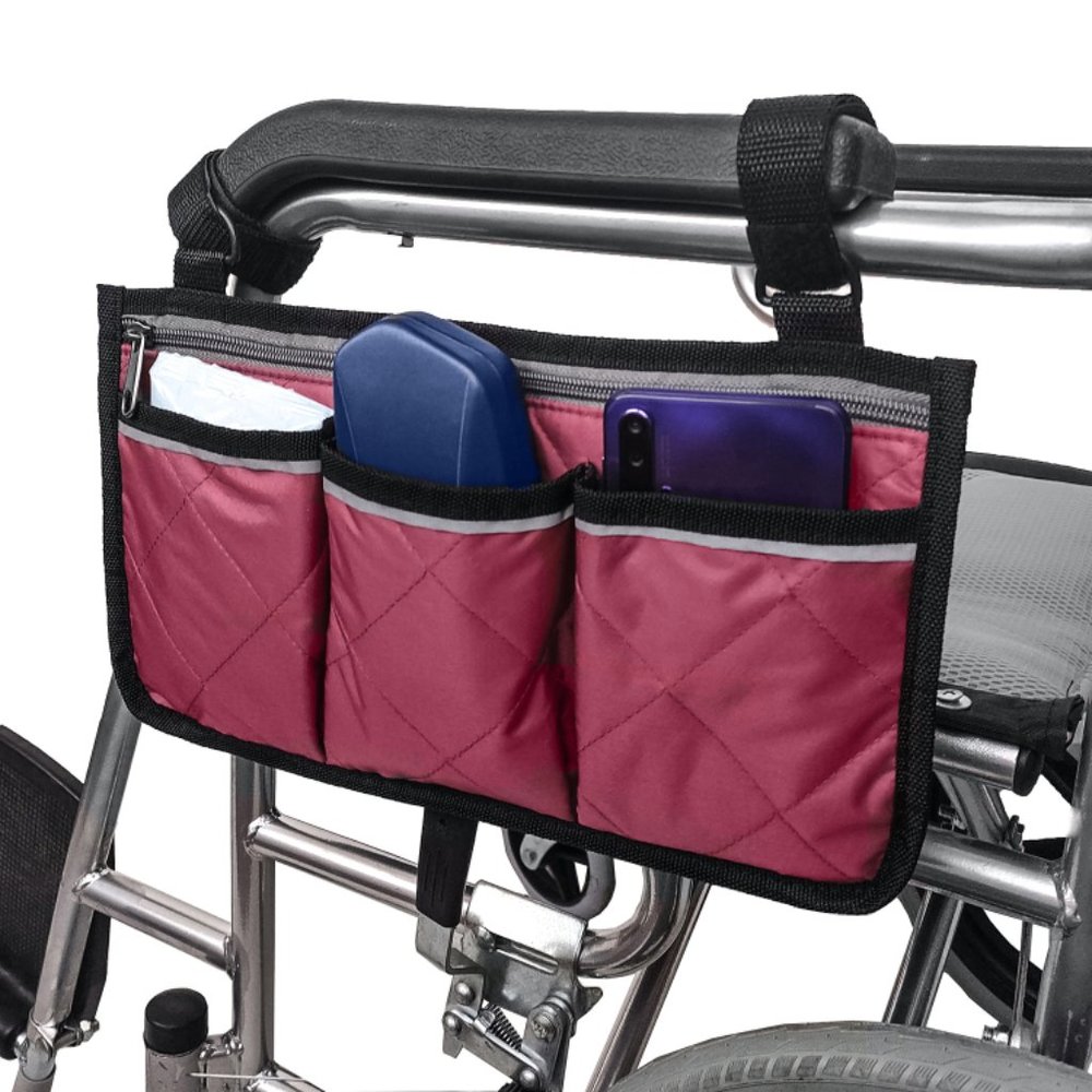 Wheelchair Side Bag with multiple pockets - Picture 2 of 7